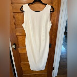 Lulu’s white cocktail dress with v neck back. Tags still on.